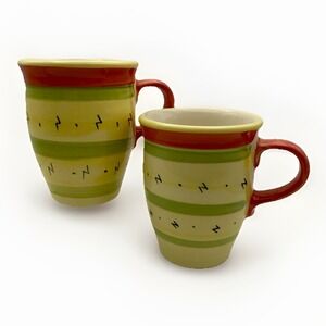 Pfaltzgraff The Secrets of Pistoulet by Jana Kolpen coffee‎ mugs (set of 2)